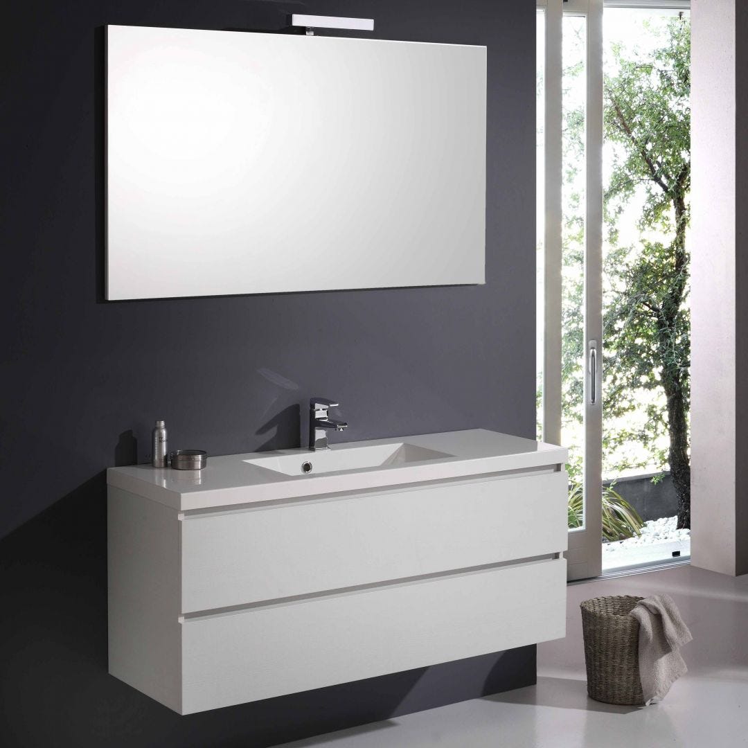 Acquista 5 pezzi Set di accessori da bagno di design bianco con