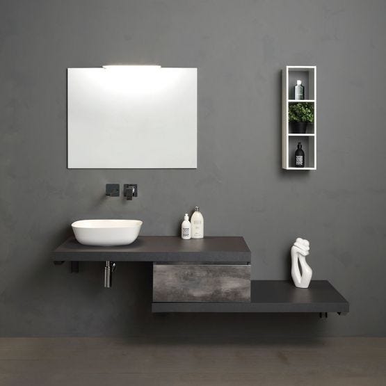 Mobile bagno 180 cm con lavabo d'arredo