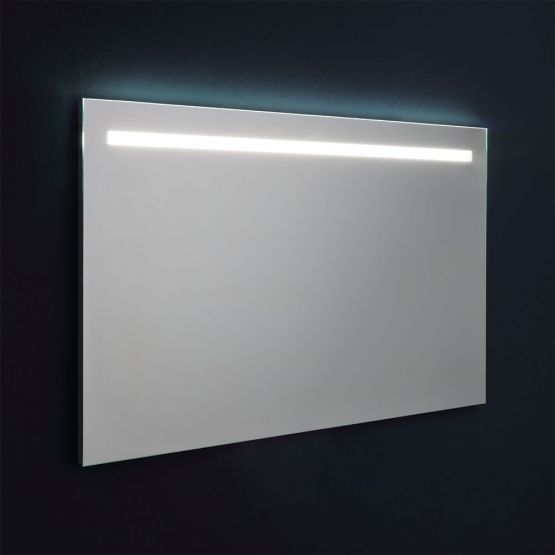 SPECCHIO CON FASCIA A LED SUPERIORE RETROILLUMINATO 120X70 CM 