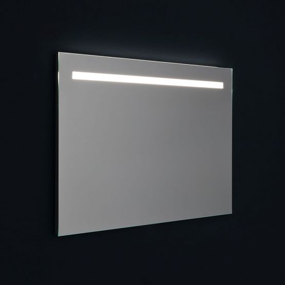 SPECCHIO 90X60 RETRO-ILLUMINATO CON FASCIA A LED IN ALTO 