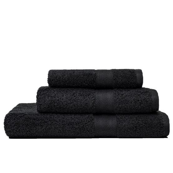 asciugamani in cotone nero teddy