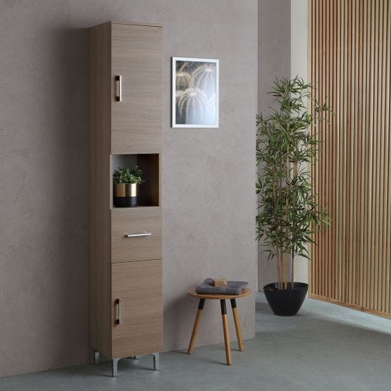 Colonna per bagno 190cm quercia naturale