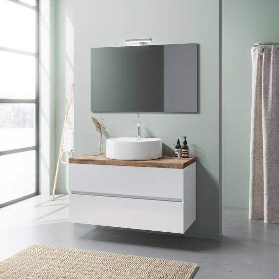 Mobile bagno 100cm con lavabo a ciotola ovale