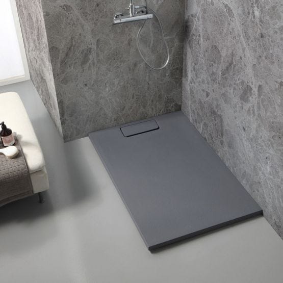 piatto doccia in resina grigio antracite 