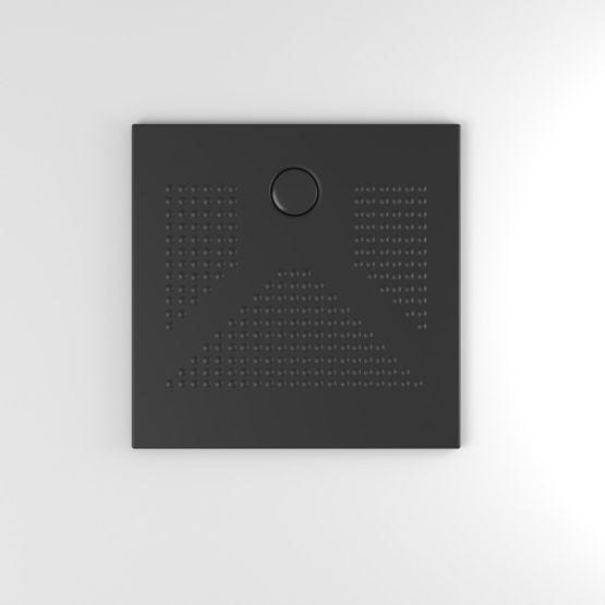 Piatto doccia quadrato 80x80 nero opaco