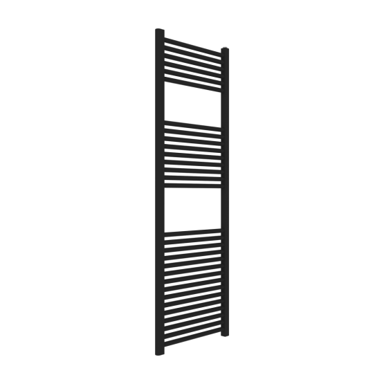 Termoarredo in acciaio nero 60x150