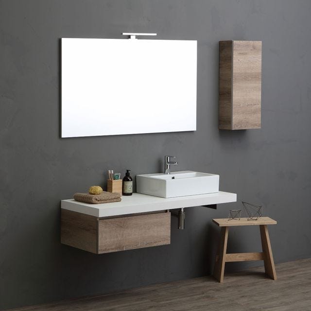 MOBILE COMPONIBILE BAGNO VALENTINA LAVABO QUADRATO120 CM