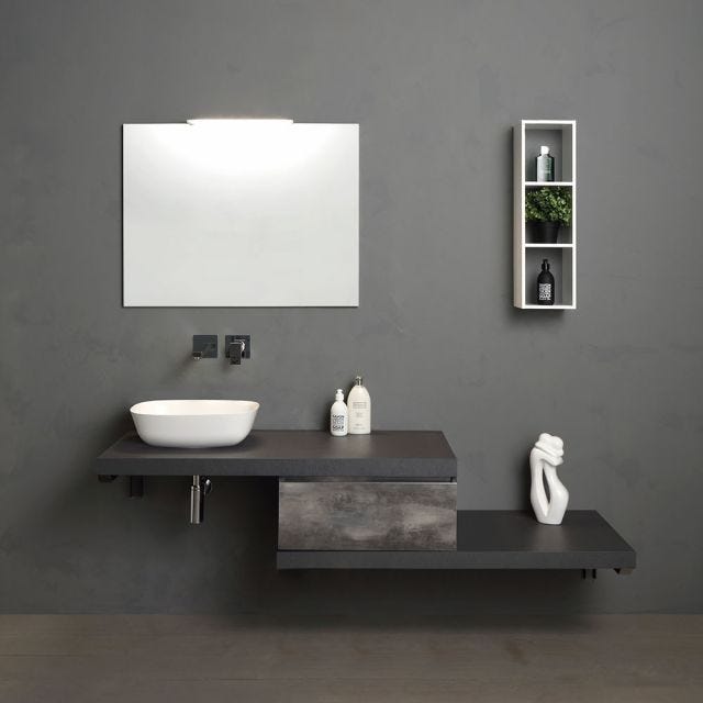 MOBILE DA BAGNO SOSPESO 180 CM SERIE COMPONIBILI VALENTINA