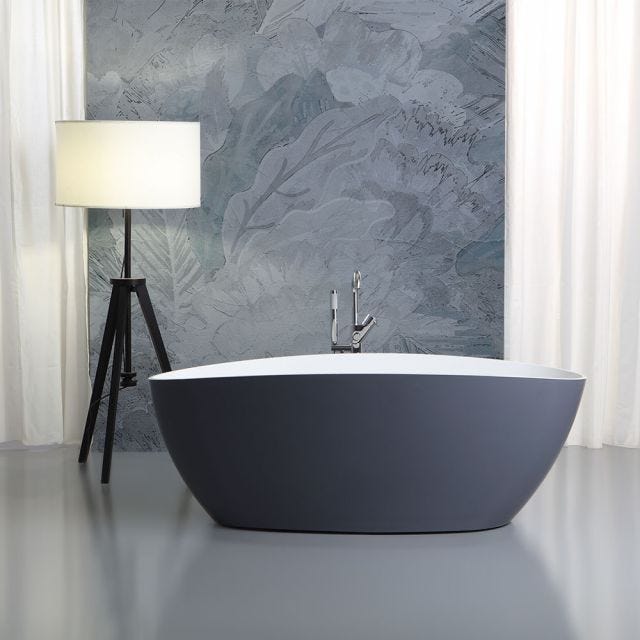 VASCA DA BAGNO FREESTANDING DESIGN MODERNO GRIGIO | RACHELE