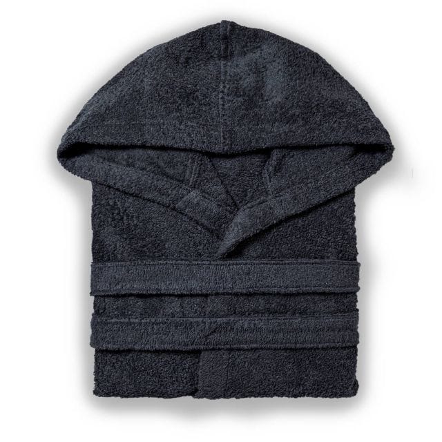 ACCAPPATOIO IN COTONE UNISEX COLORE GRIGIO FUMO | TEDDY