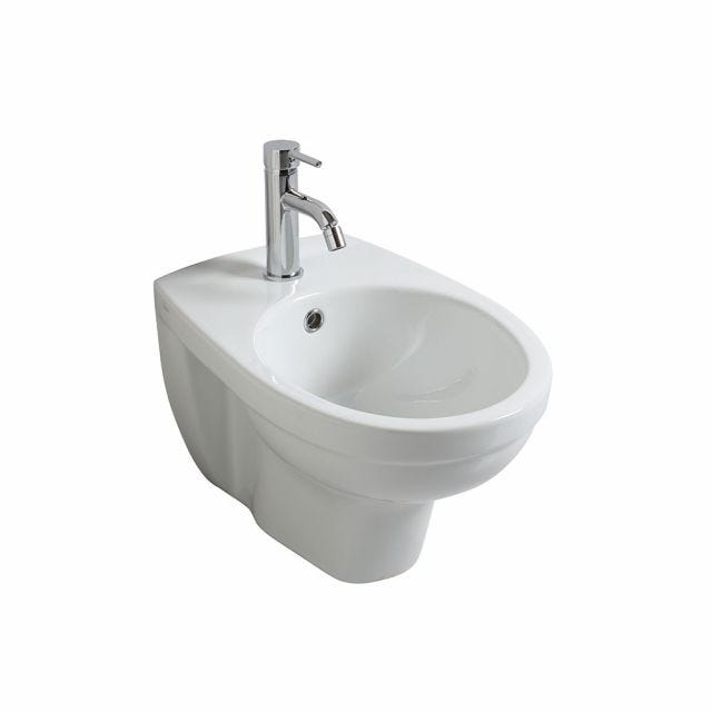 BIDET AD INSTALLAZIONE SOSPESA IN CERAMICA BIANCA | CIPRO