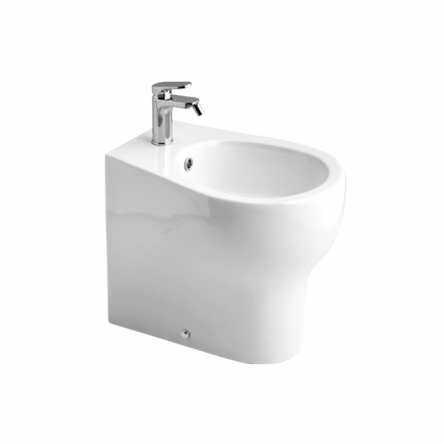 BIDET A TERRA FILO PARETE IN CERAMICA | SOAVE  