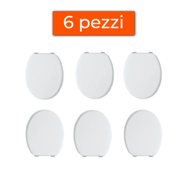 OFFERTA 6 SEDILI WC UNIVERSALI IN MDF BIANCO