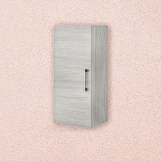 PENSILE BAGNO QUERCIA GRIGIO EFFETTO LEGNO 1 ANTA REVERSIBILE | RIMINI