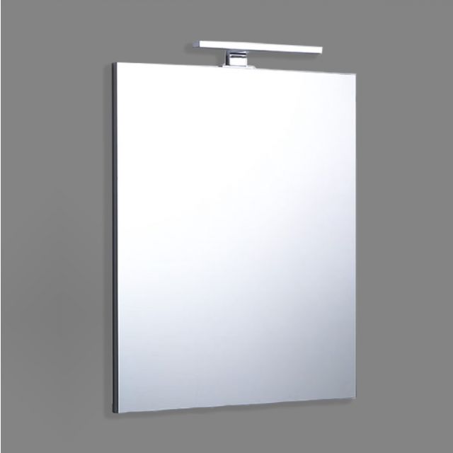 SPECCHIO BAGNO A FILO REVERSIBILE 60X70 CON LAMPADA LUCE A LED