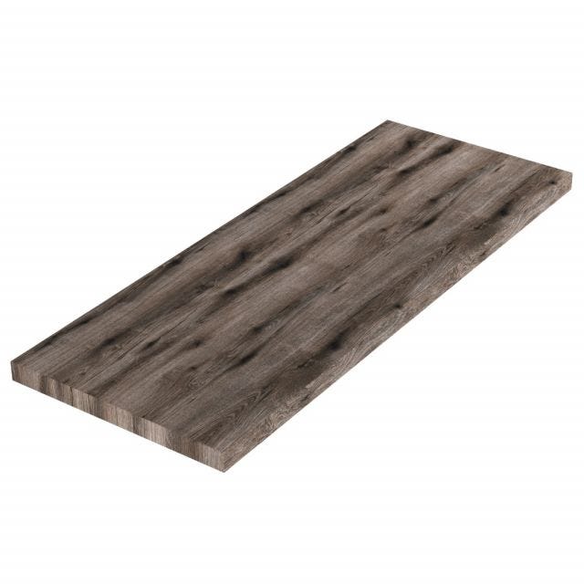 MENSOLA SOSPESA SOTTOLAVABO 120CM LEGNO ROVERE FOSSILE